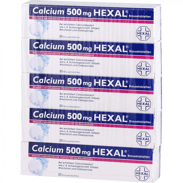 CALCIUM 500 HEXAL Brausetabletten 100 St