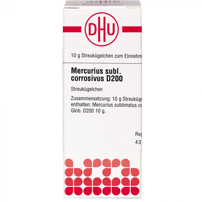 MERCURIUS SUBLIMATUS corrosivus D 200 Globuli 10 g