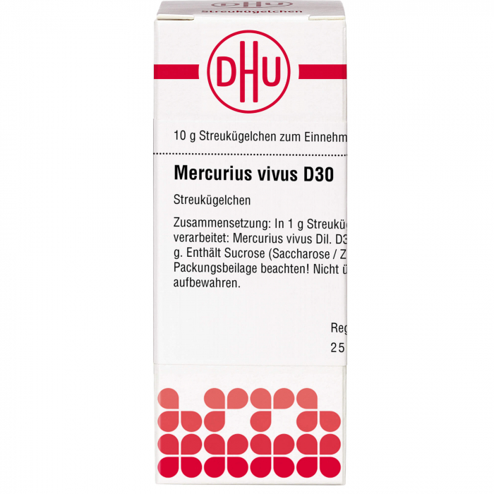 MERCURIUS VIVUS D 30 Globuli 10 g