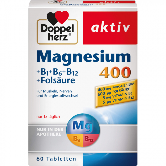 DOPPELHERZ Magnesium 400 mg Tabletten 60 St