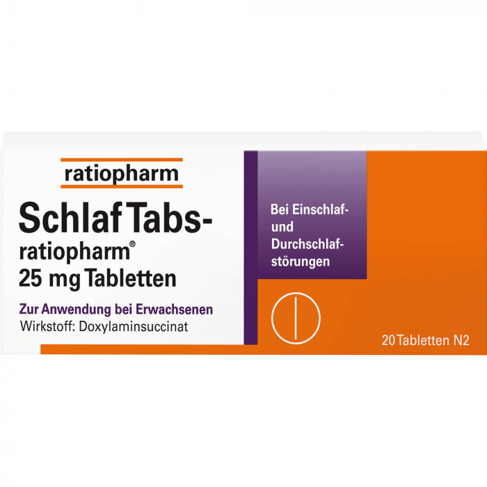 SCHLAF TABS-ratiopharm 25 mg Tabletten 20 St