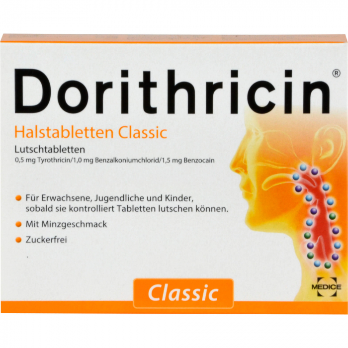DORITHRICIN Halstabletten Classic 40 St
