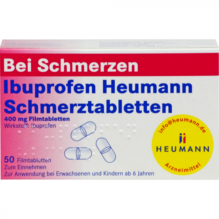 IBUPROFEN Heumann Schmerztabletten 400 mg 50 St