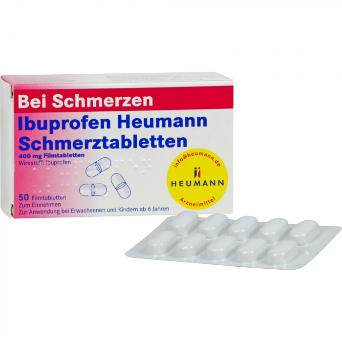 IBUPROFEN Heumann Schmerztabletten 400 mg 50 St