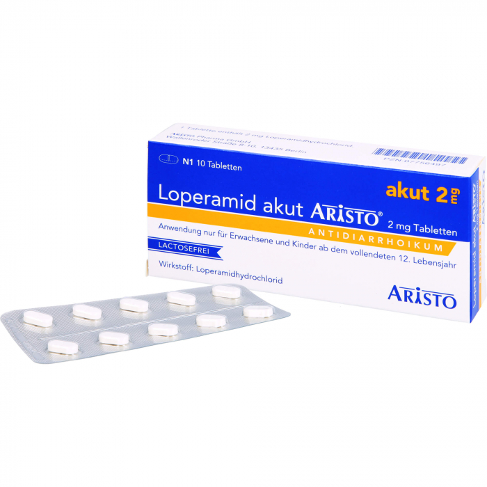 LOPERAMID akut Aristo 2 mg Tabletten 10 St