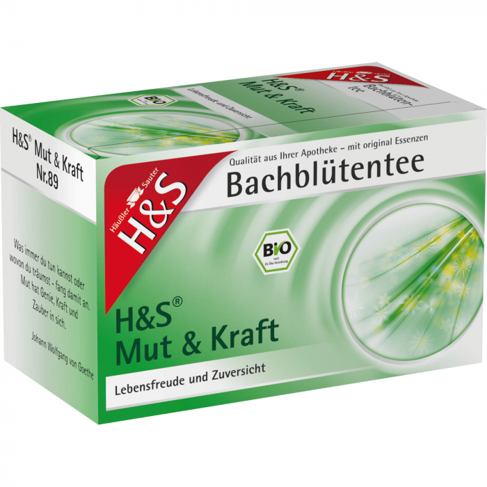 H&S Bachblüten Mut & Kraft-Tee Filterbeutel 20X2.0 g