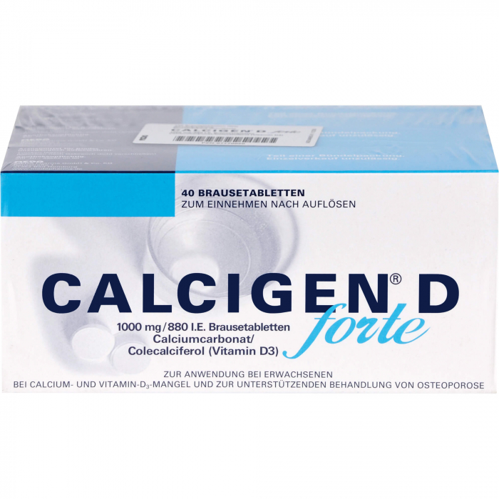 CALCIGEN D forte 1000 mg/880 I.E. Brausetabletten 120 St