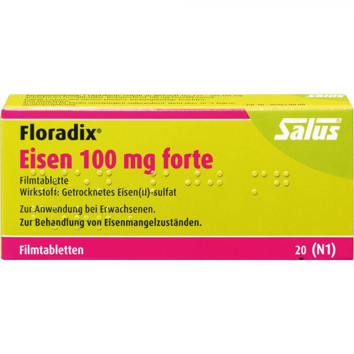 FLORADIX Eisen 100 mg forte Filmtabletten 50 St