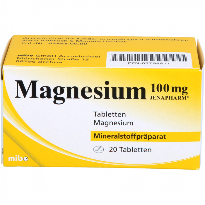 MAGNESIUM 100 mg Jenapharm Tabletten 20 St