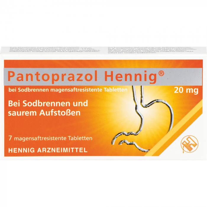 PANTOPRAZOL Hennig b.Sodbrennen 20 mg msr.Tabl. 7 St