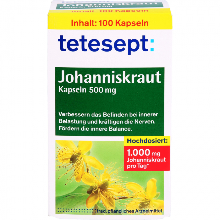 TETESEPT Johanniskraut 500 mg Kapseln 100 St