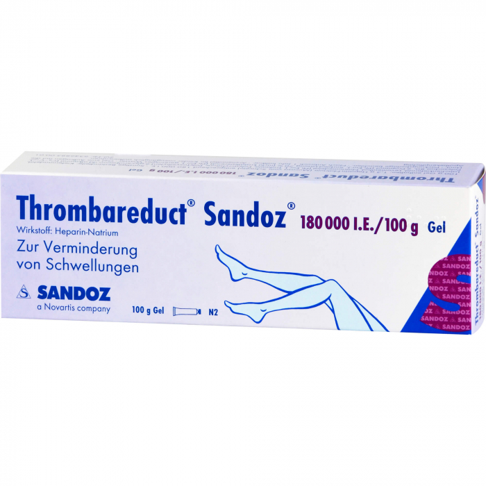 THROMBAREDUCT Sandoz 180.000 I.E. Gel 100 g