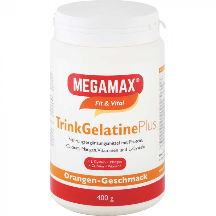 TRINKGELATINE Orange Megamax Pulver 400 g