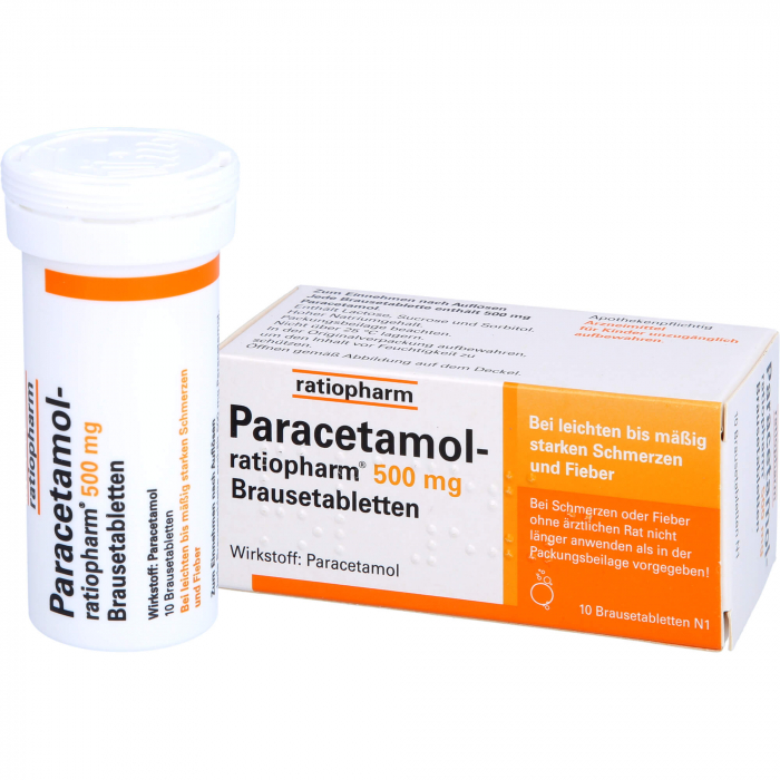 PARACETAMOL-ratiopharm 500 mg Brausetabletten 10 St