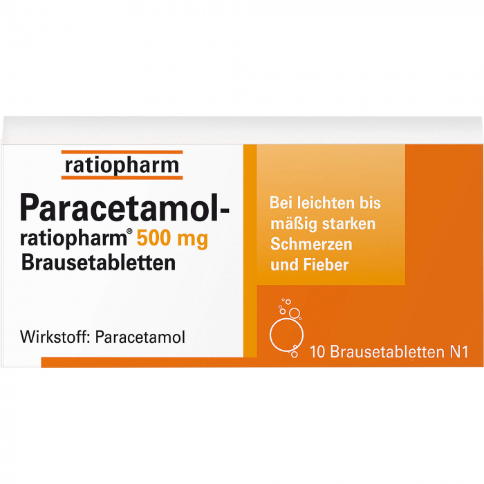 PARACETAMOL-ratiopharm 500 mg Brausetabletten 20 St