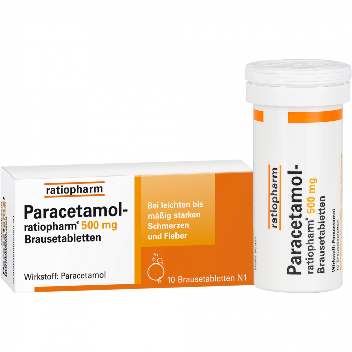 PARACETAMOL-ratiopharm 500 mg Brausetabletten 20 St