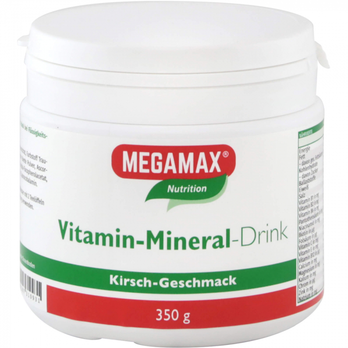 MEGAMAX Vita Mineral Drink Kirsche Pulver 350 g