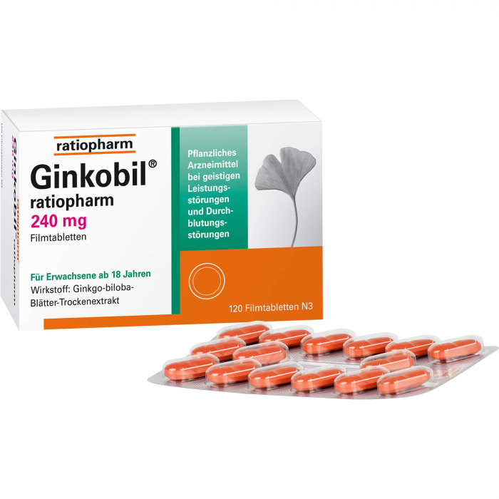 GINKOBIL-ratiopharm 240 mg Filmtabletten 120 St