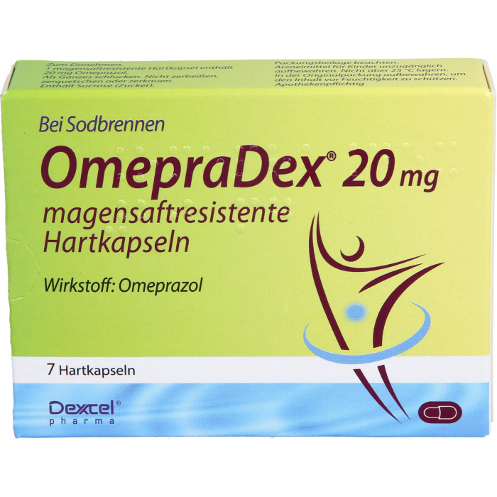 OMEPRADEX 20 mg magensaftresistente Hartkapseln 7 St