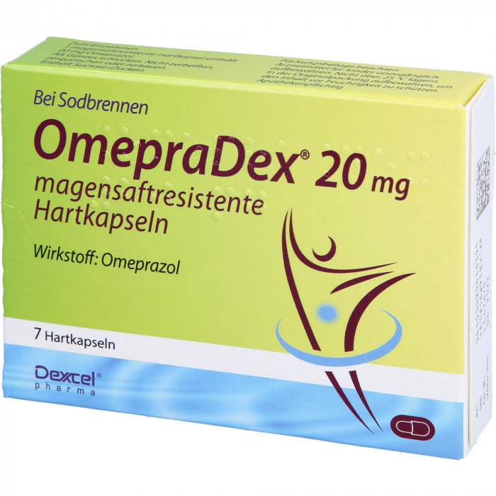 OMEPRADEX 20 mg magensaftresistente Hartkapseln 7 St