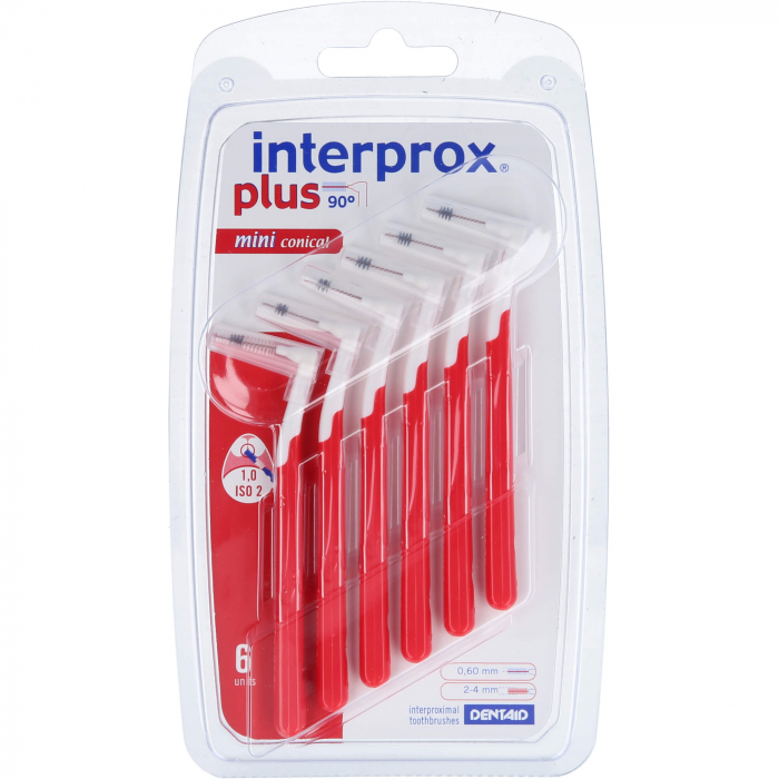 INTERPROX plus mini conical rot Interdentalbürste 6 St