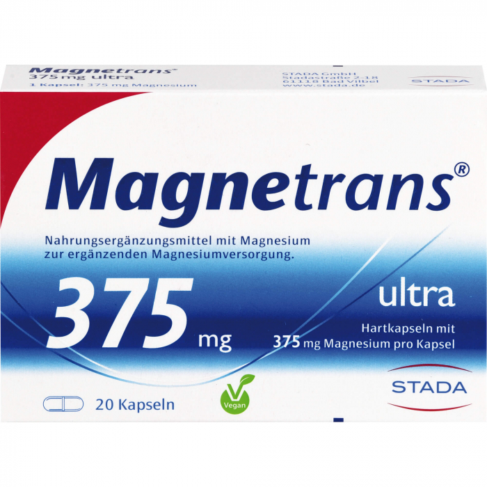 MAGNETRANS 375 mg ultra Kapseln 20 St