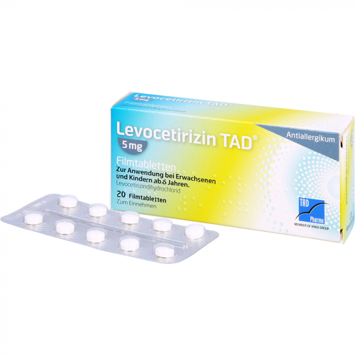 LEVOCETIRIZIN TAD 5 mg Filmtabletten 20 St