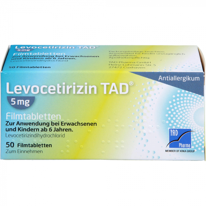 LEVOCETIRIZIN TAD 5 mg Filmtabletten 50 St