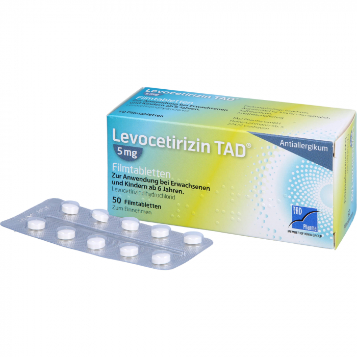 LEVOCETIRIZIN TAD 5 mg Filmtabletten 50 St
