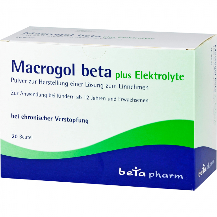 MACROGOL beta plus Elektrolyte Plv.z.H.e.L.z.Einn. 20 St