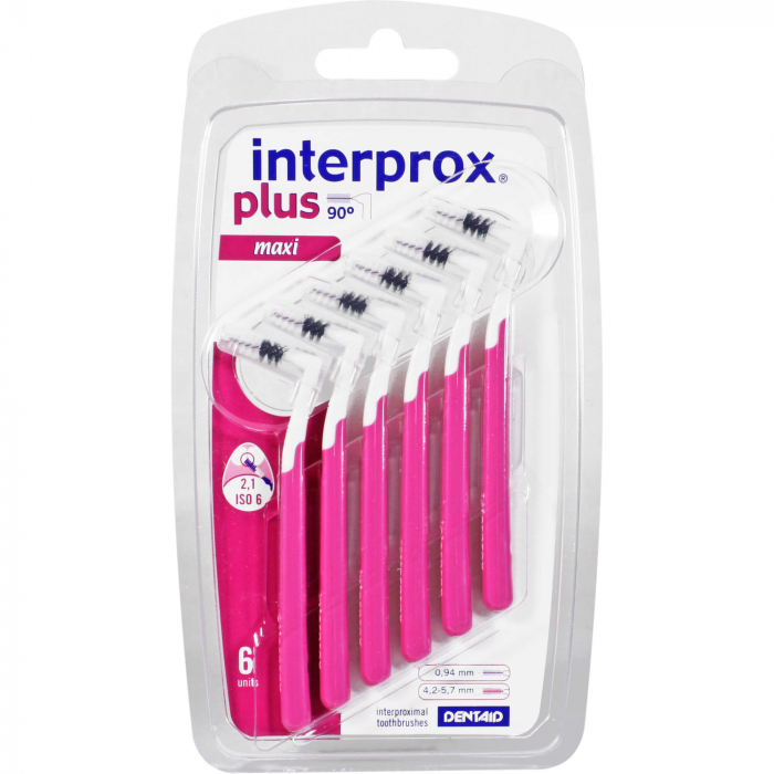 INTERPROX plus maxi lila Interdentalbürste 6 St