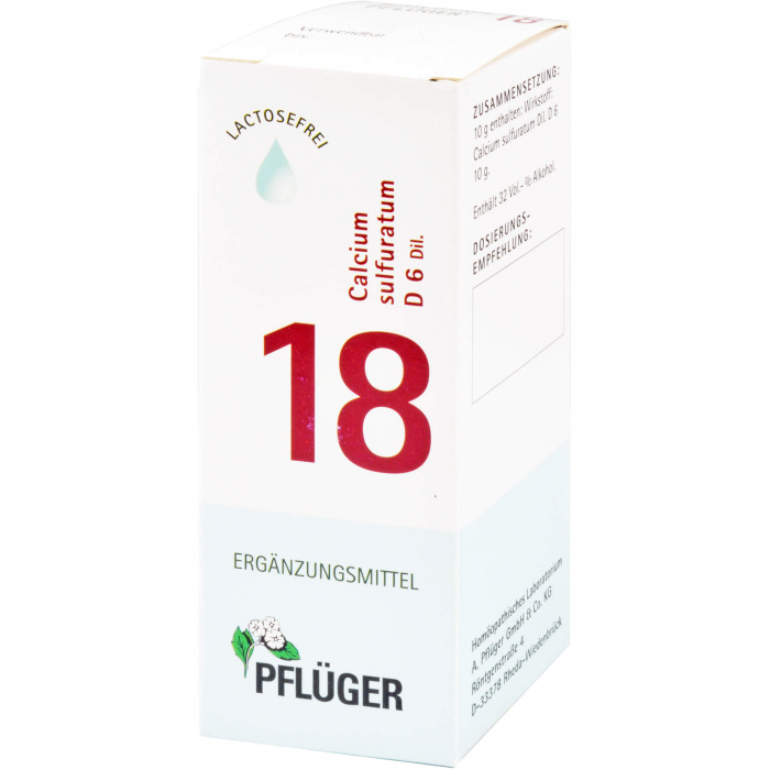 BIOCHEMIE Pflüger 18 Calcium sulfuratum D 6 Tropf. 30 ml