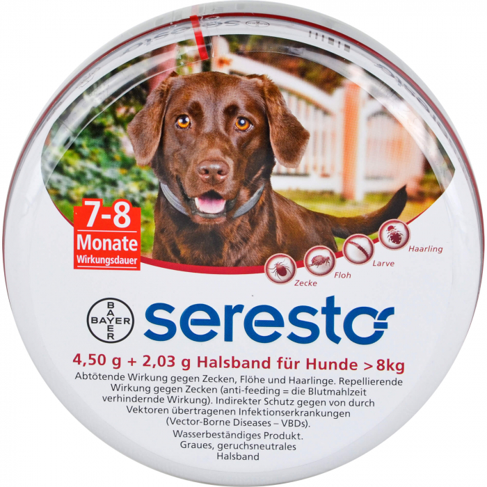 SERESTO 4,50g + 2,03g Halsband für Hunde ab 8kg 1 St