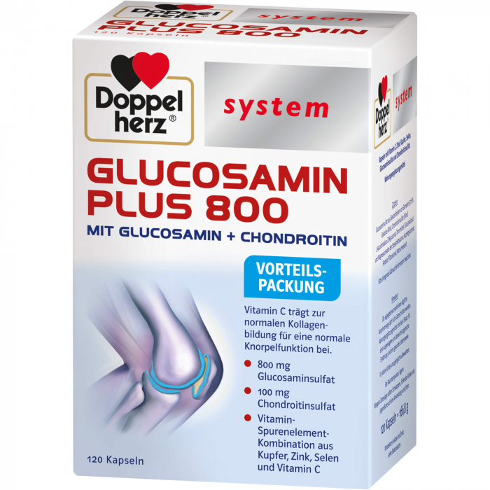 DOPPELHERZ Glucosamin Plus 800 system Kapseln 120 St