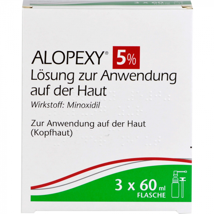 ALOPEXY 5% Lösung zur Anwendung auf der Haut 3X60 ml