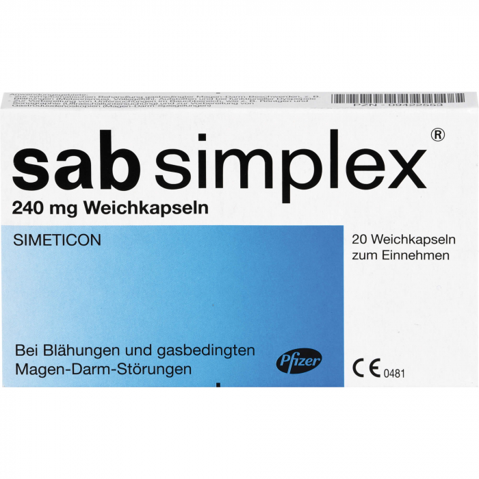 SAB simplex 240 mg Weichkapseln 20 St