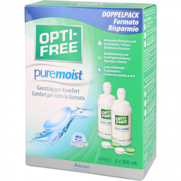 OPTI-FREE PureMoist Multifunktions-Desinf.Lsg. 2X300 ml