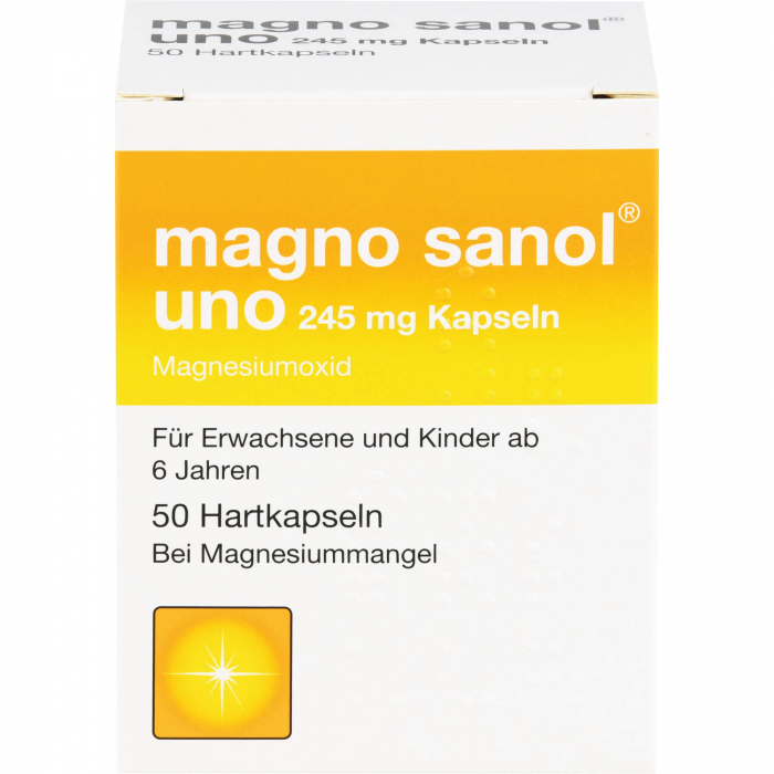 MAGNO SANOL uno 245 mg Hartkapseln 50 St