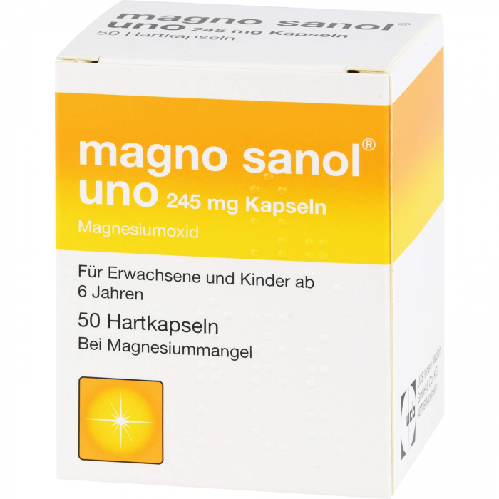 MAGNO SANOL uno 245 mg Hartkapseln 50 St