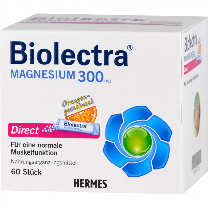 BIOLECTRA Magnesium 300 mg Direct Orange Sticks 60 St