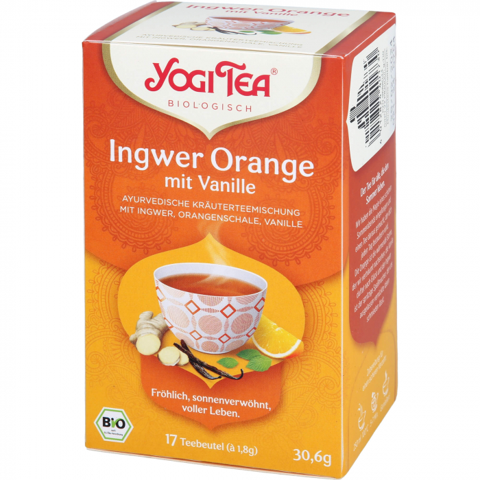 YOGI TEA Ingwer Orange mit Vanille Bio Filterbeut. 17X1.8 g