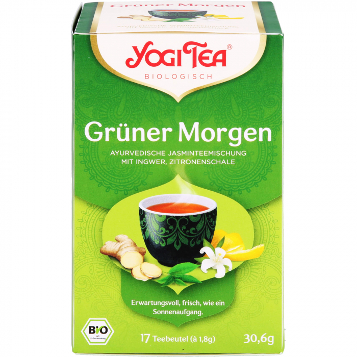 YOGI TEA Grüner Morgen Bio Filterbeutel 17X1.8 g