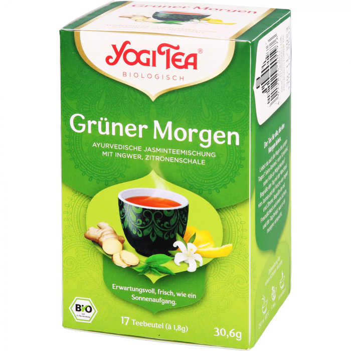 YOGI TEA Grüner Morgen Bio Filterbeutel 17X1.8 g