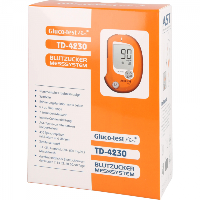 GLUCO TEST Plus 10 Set mg/dl 1 St