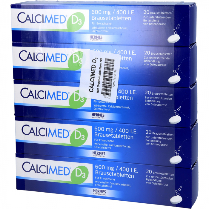 CALCIMED D3 600 mg/400 I.E. Brausetabletten 100 St