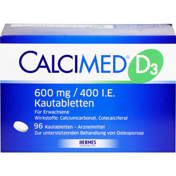 CALCIMED D3 600 mg/400 I.E. Kautabletten 96 St
