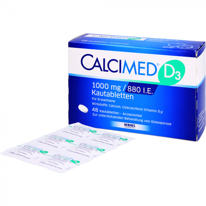 CALCIMED D3 1000 mg/880 I.E. Kautabletten 48 St