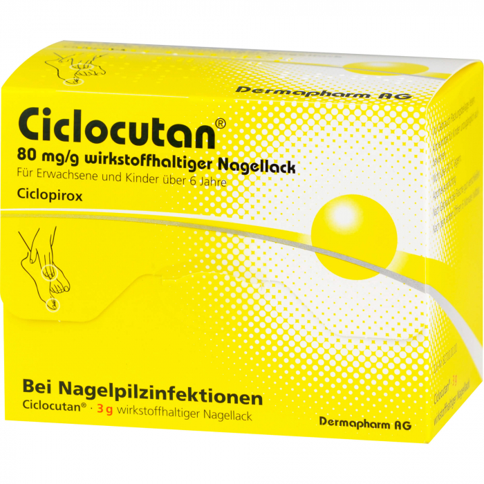 CICLOCUTAN 80 mg/g wirkstoffhaltiger Nagellack 3 g