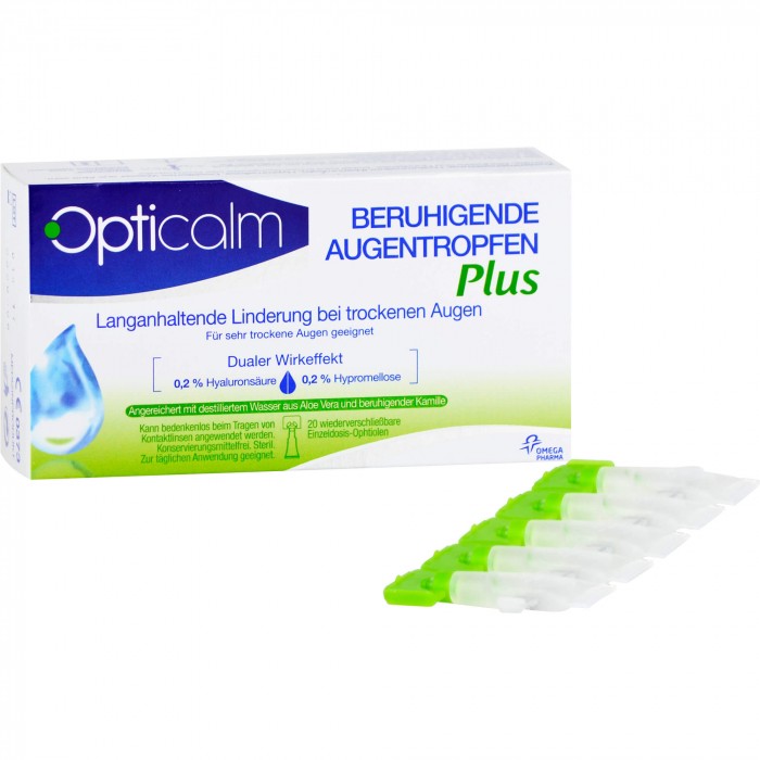 OPTICALM beruhigende Augentropfen Plus in Einzeld. 20X0.5 ml